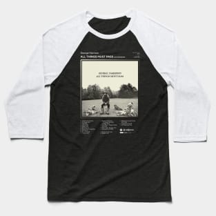 George Harrison - All Things Must Pass Tracklist Album Baseball T-Shirt